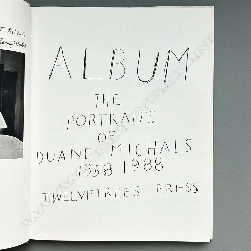 ALBUM: THE PORTRAITS OF DUANE MICHALS 1958-1988 Image 1++